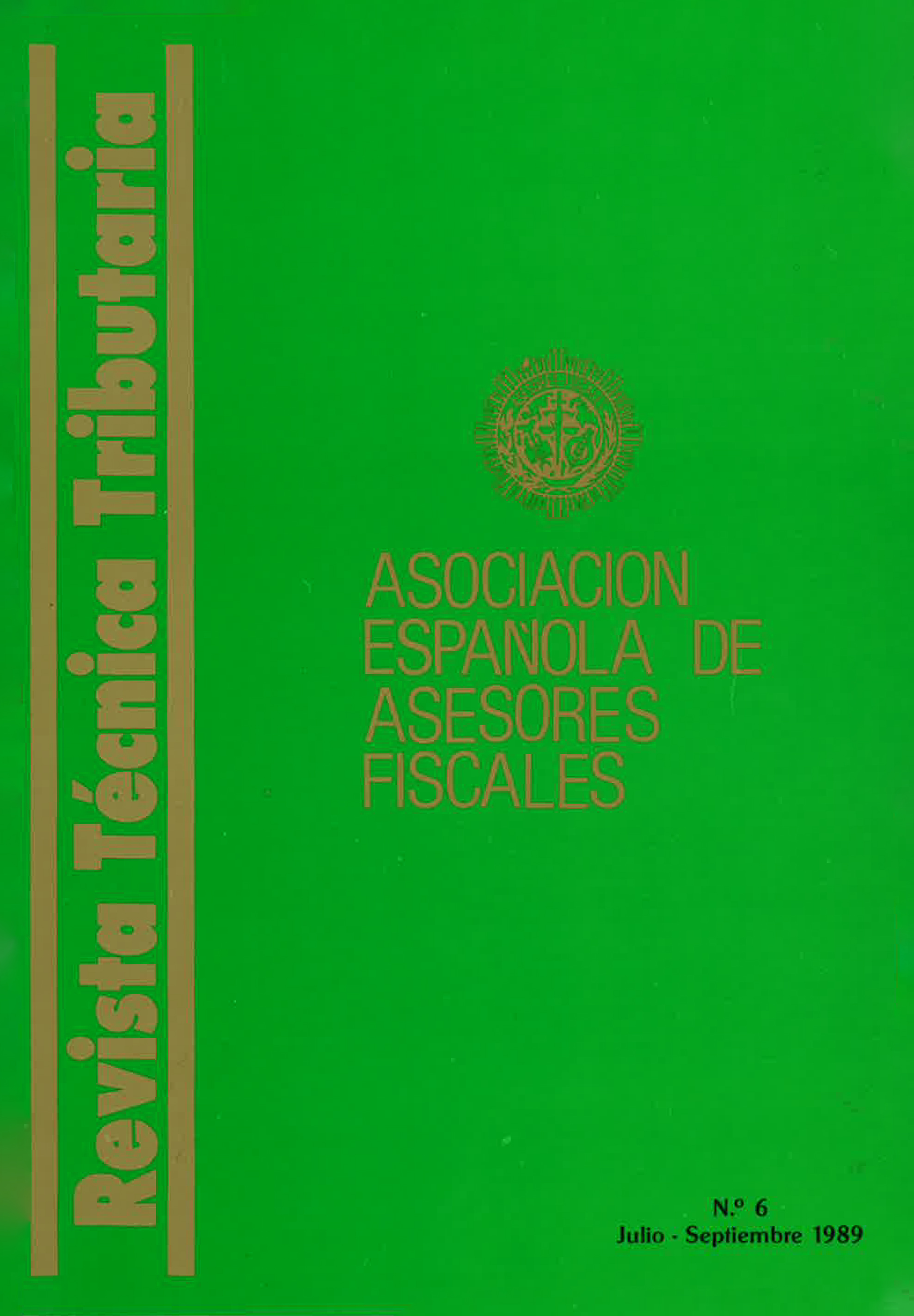 					Ver Vol. 3 Núm. 6 (1989): Revista Técnica Tributaria - Nº6
				