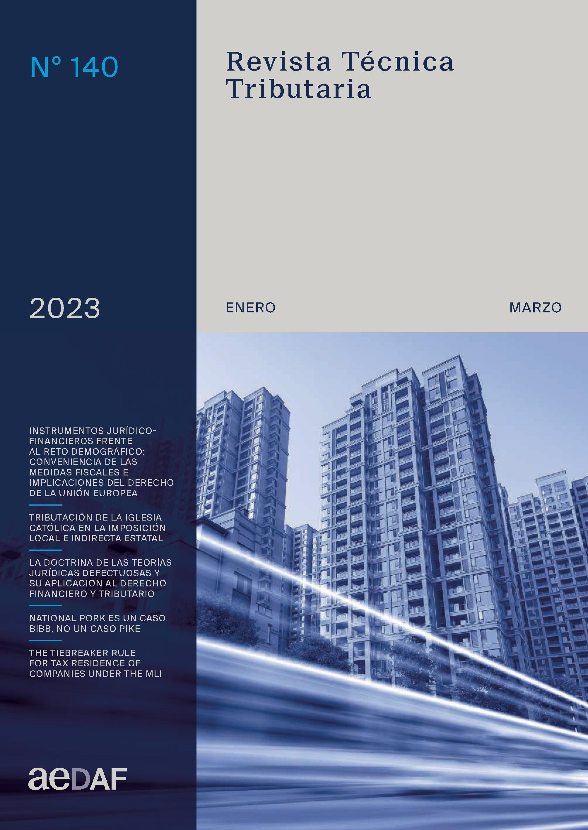 					Ver Vol. 1 Núm. 140 (2023): Revista Técnica Tributaria - Nº 140
				