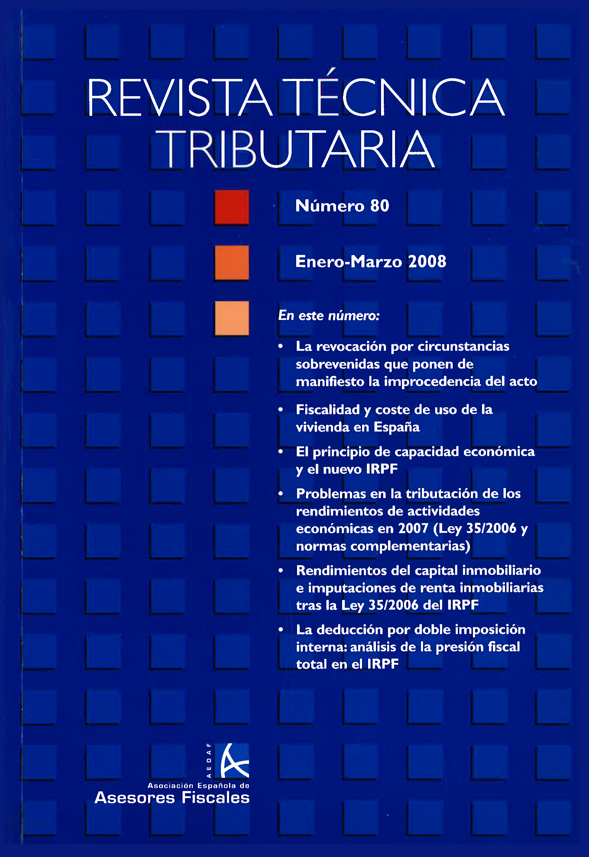 					Ver Vol. 1 Núm. 80 (2008): Revista Técnica Tributaria - Nº 80
				