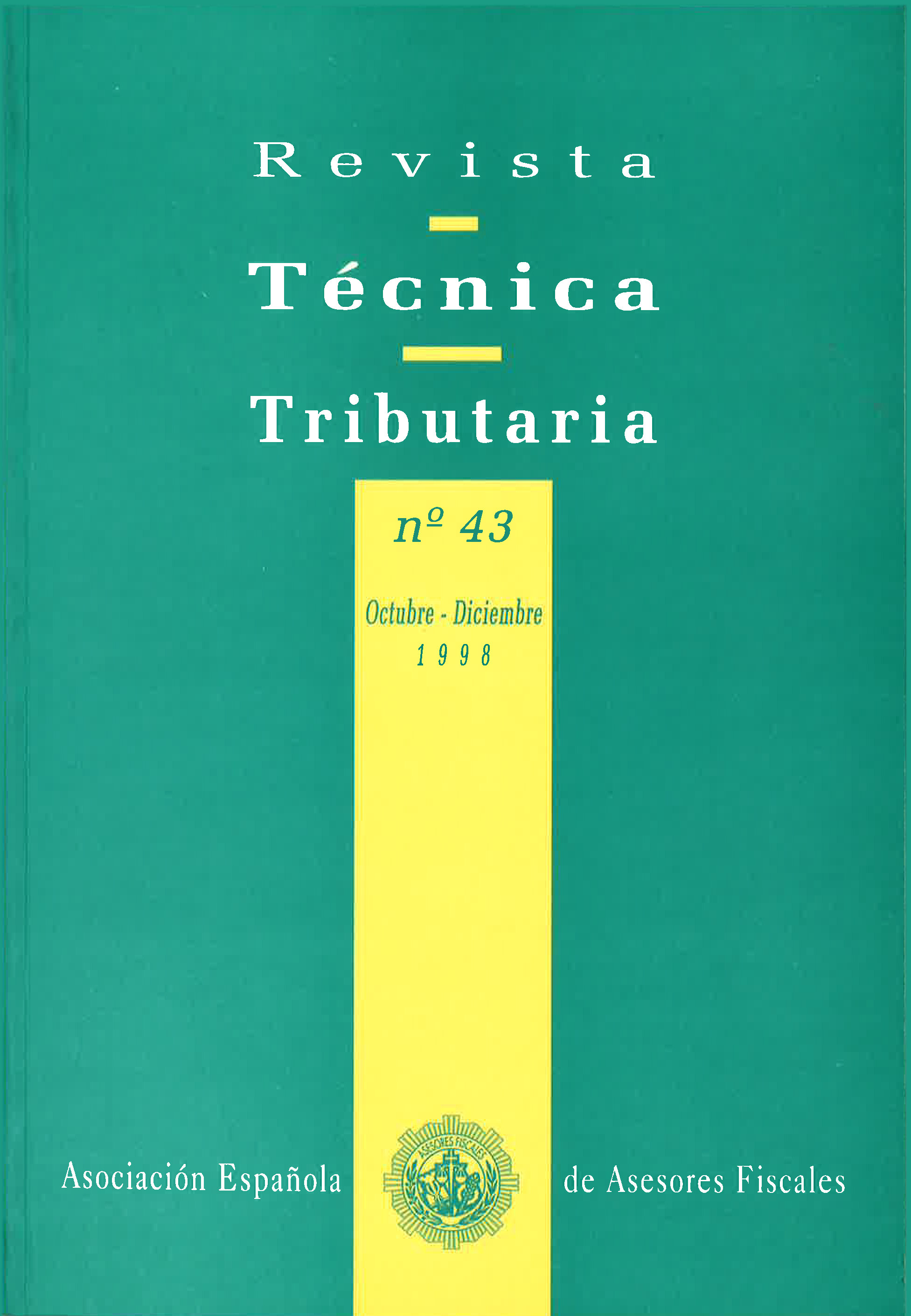 					View Vol. 4 No. 43 (1998): Revista Técnica Tributaria - Nº 43
				